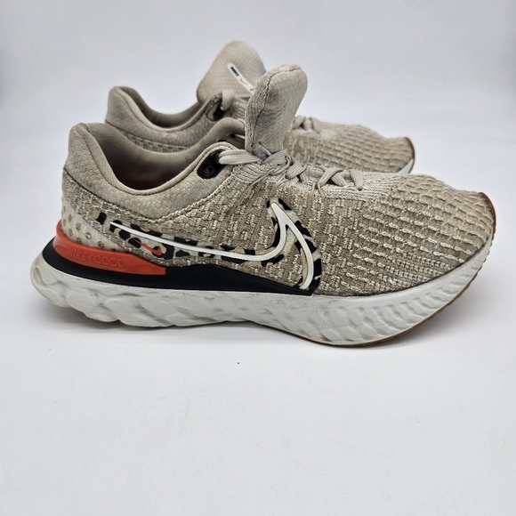 Nike Shoe Women's 9 React Infinity Run Flyknit 3 Leopard DZ5215-001 Sneakers - Picture 4 of 7